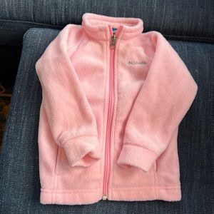 Toddler pink fleece zip up